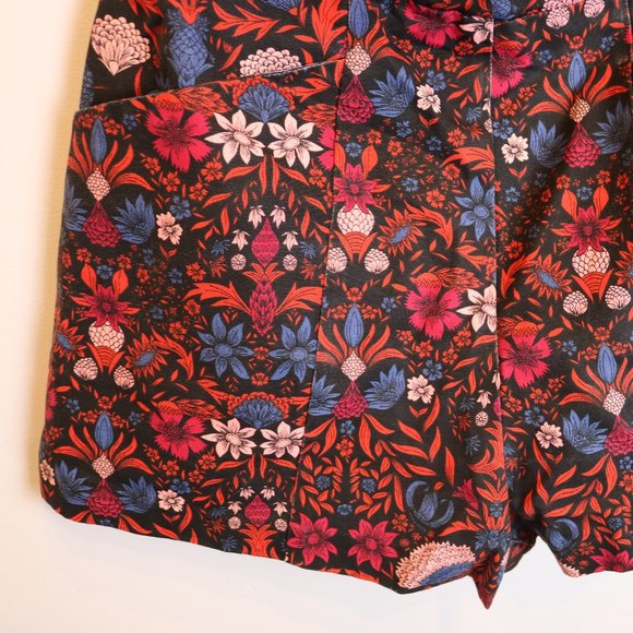 Floral Tropical Patterned Strapless Romper - Picture 8 of 16